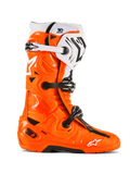 Alpinestars Tech 10 Enduro Boots Orange Fluo Black White