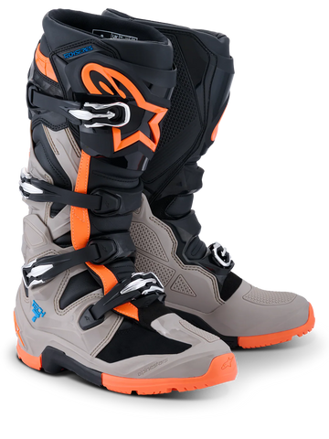 Alpinestars Tech 7 Enduro Boots - Black Warm Gray Orange Fluo