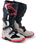 Alpinestars Tech 7 Enduro Boots - Black Light Gray Bright Red