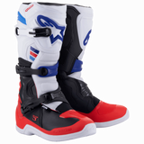 Alpinestars Tech 3 Motocross Boots White Bright Red Dark Blue