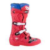 Alpinestars Tech 5 Boots - Bright Red Dark Red Alpine Blue