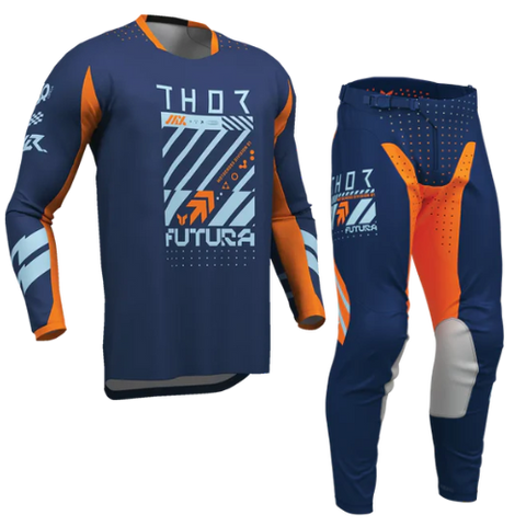2026 Thor Launchmode Futura Youth Kit Combo Navy Orange