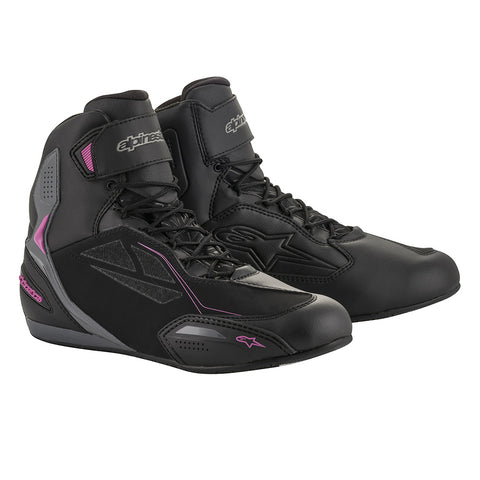 Alpinestars Stella Faster 3 Drystar Shoes Black Dark Grey & Fuchsia