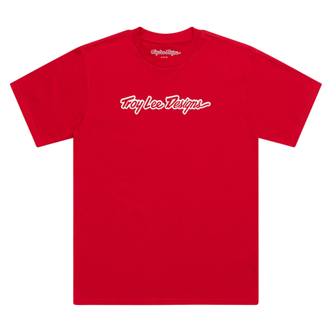 Troy Lee Designs Signature Tee - Team Red