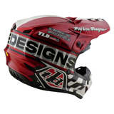 Troy Lee Designs GP PRO Fifty-50 Helmet - White  Red