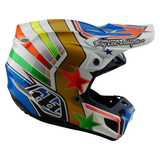 Troy Lee Designs SE5 Composite Rays Helmet - White Blue
