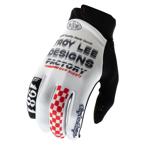 Troy Lee Designs GP PRO Factory Gloves - White