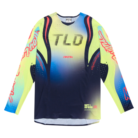 Troy Lee Designs SE ULTRA Drip Jersey - Glo Yellow  Dark Navy
