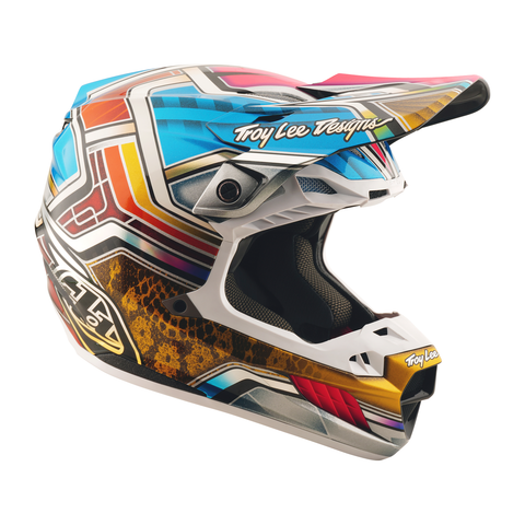 2026 Troy Lee Designs SE5 Carbon Lowrider Helmet Silver