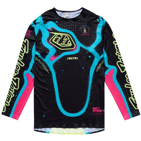 2026 Troy Lee Designs GP Pro Youth Membrane Jersey Black / Glo Yellow