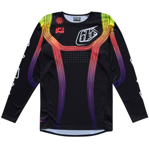 2026 Troy Lee designs SE Pro Stripes Youth Jersey Black / Multicolour