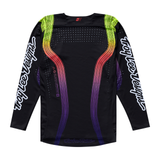 2026 Troy Lee designs SE Pro Stripes Youth Jersey Black / Multicolour
