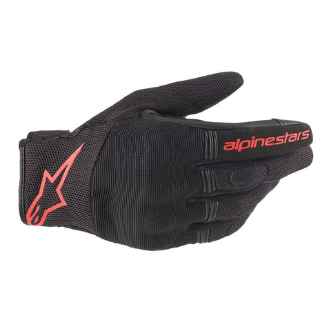 Alpinestars Copper Gloves Black & Red Fluo