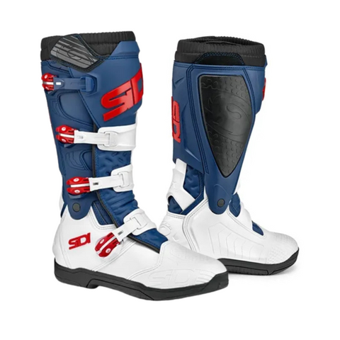 Sidi X-Power SC CE White Navy Red Motocross Boots