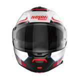 Nolan N100-6 Surveyor N-COM Metal White Blue Red Motorcycle Helmet