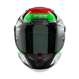 Nolan X-804 RS Maven Motorcycle Helmet Carbon White Red Green