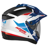 Nolan N70-2 Adventure Stunner Metal White Red Blue Motorcycle Helmet