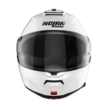 Nolan N100-6 Classic N-COM Metal White Motorcycle Helmet