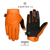 Fist Strapped Stocker Orange Gloves