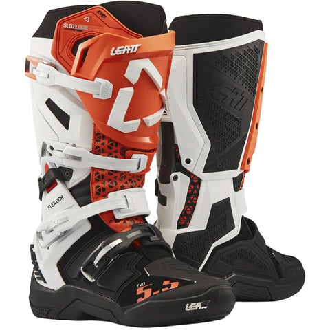 2027 Leatt  5.5 Flexlock Evo Boots White Orange
