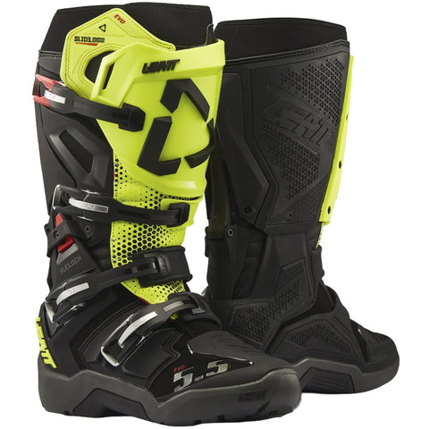 2027 Leatt  5.5 Flexlock Enduro Evo Boots Black Neon Yellow