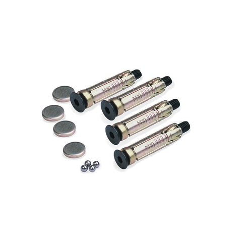 Oxford Pack of 4 Ground Plugs Bolts 6mm Ball Bearings & Caps