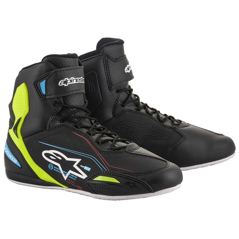 Alpinestars Faster-3 Shoes Blk/Yel/Blu