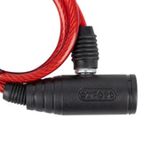 Oxford Bumper Cable Lock Red 6mm x 600mm