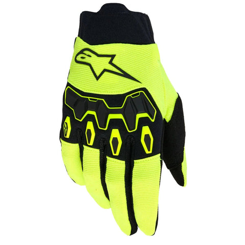Alpinestars Youth and Kids Full Bore V2 Gloves Yellow Fluo Black