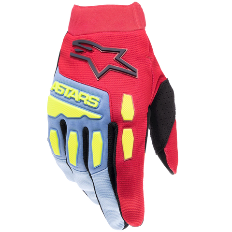 Alpinestars Full Bore Blue Red Berry Gloves