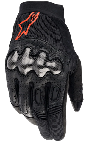 Alpinestars Megawatt V2 Gloves - Black Red Fluo