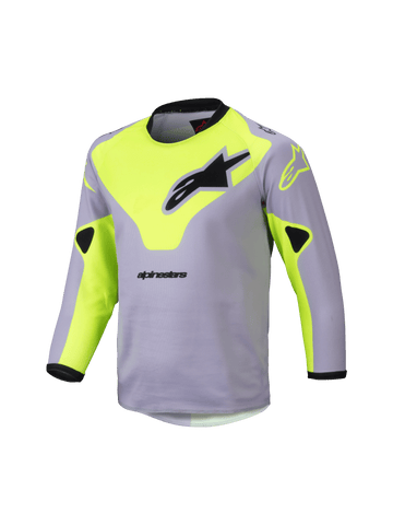 2025 Alpinestars Kids Racer Jersey Cast Grey Yellow