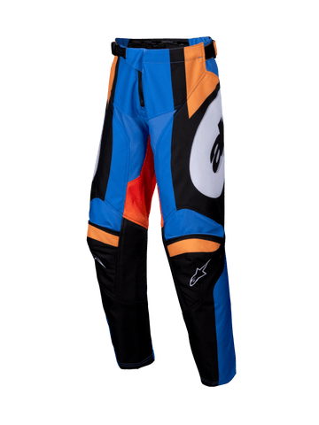 2025 Alpinestars Youth Racer Melt Pant Orange Blue