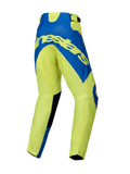 2025 Alpinestars Youth Racer Veil Pants Yellow Fluo Blue