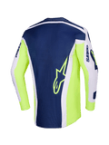 2026 Alpinestars Racer Air Riway Motocross Jersey - Light Gray Yellow Fluo Blue