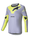 2025 Alpinestars Racer Veil Jersey  Grey Yellow Fluo