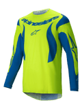 2025 Alpinestars Fluid Haul Motocross Jersey Yellow Fluo Blue