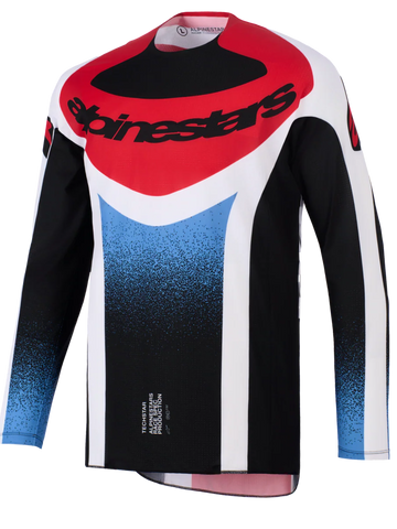 2026 Alpinestars Techstar Knif Motocross Jersey - Black White Red