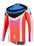 2026 Alpinestars Techstar Knif Motocross Jersey - Gray Orange Fluo Black