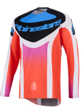 2026 Alpinestars Techstar Knif Motocross Jersey - Gray Orange Fluo Black
