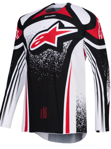 2026 Alpinestars Techstar Nomur Motocross Jersey - Black White Red