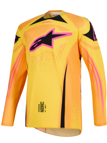 2026 Alpinestars Techstar Nomur Motocross Jersey - Orange Yellow Pink