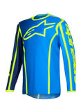 2026 Alpinestars Fluid Apex Motocross Jersey - Blue Yellow Fluo