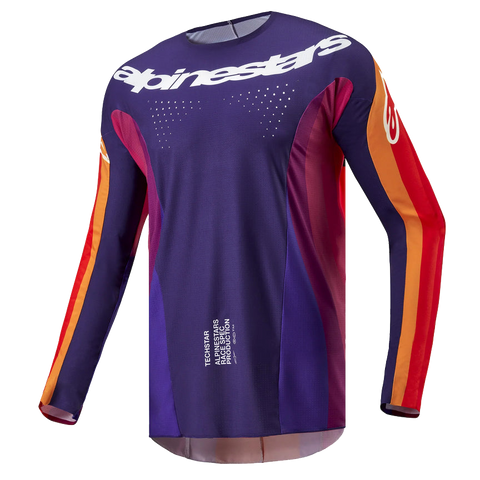 Alpinestars Techstar Pneuma Jersey Purple Orange Deep Blue