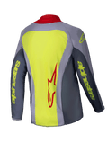 2025 Alpinestars Youth Racer Melt Jersey Bright Red Grey