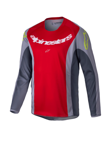 2025 Alpinestars Youth Racer Melt Jersey Bright Red Grey