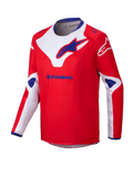 2025 Alpinestars Youth Racer Veil Jersey Bright Red White