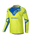 2025 Alpinestars Youth Racer Veil Jersey Yellow Fluo Blue