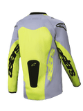 2025 Alpinestars Youth Racer Veil Jersey Grey Yellow Fluo