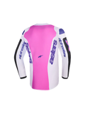 2026 Alpinestars Fluid Grid Youth Motocross Jersey - Black Light Gray Purple